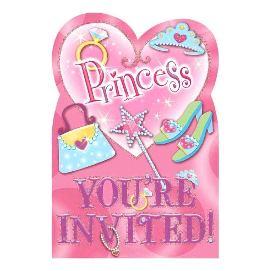 Princess Folded Invites (8ct)