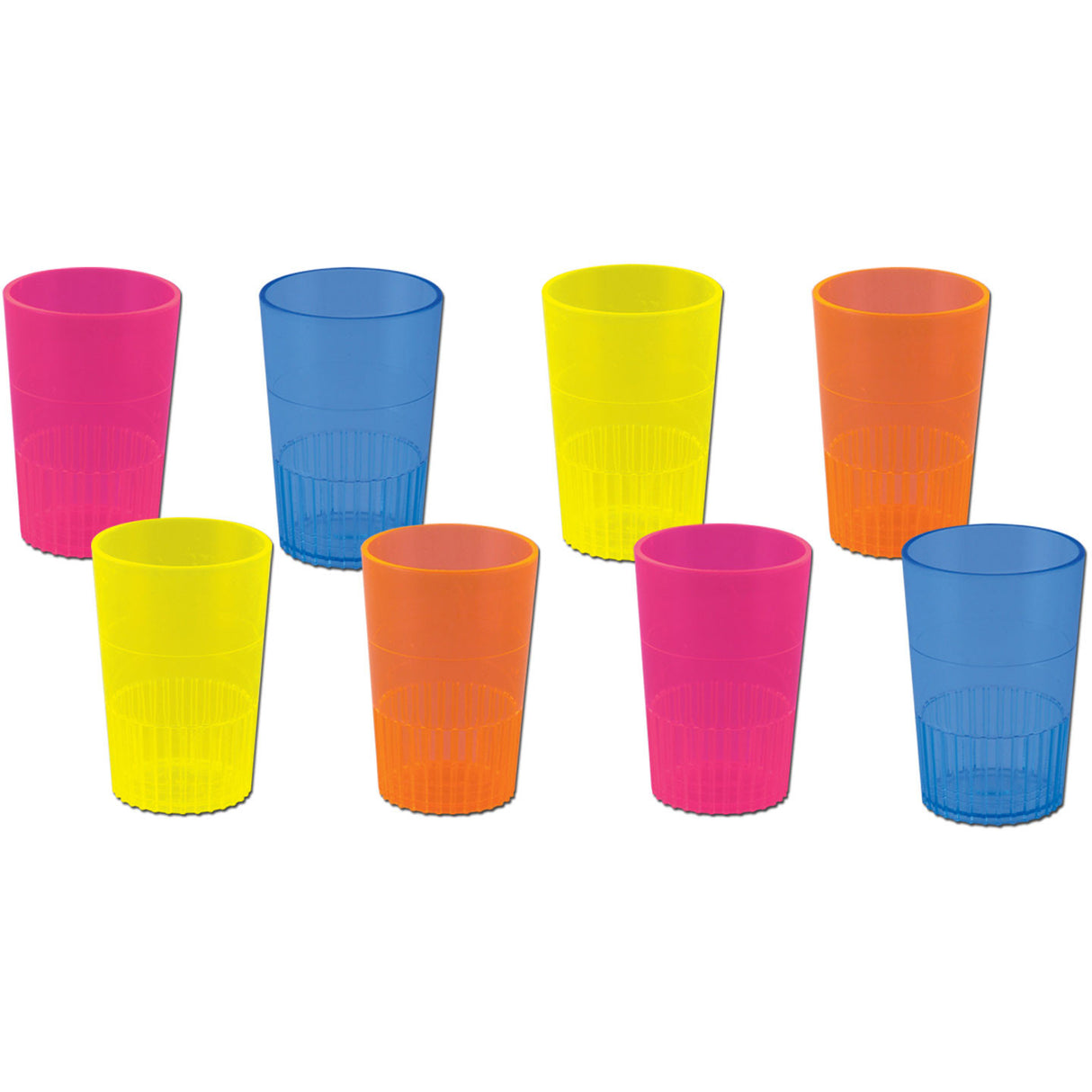 Neon Plastic Shot Glasses (8ct)