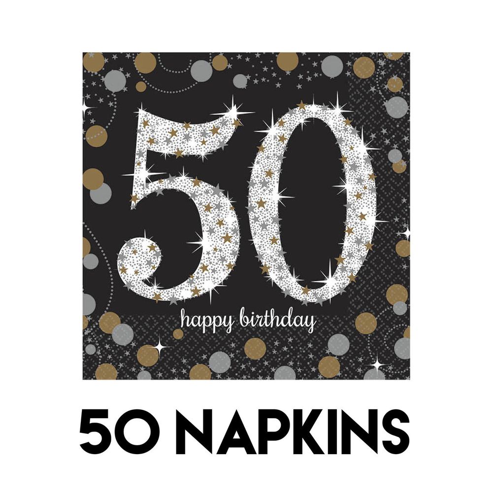 Sparkling Celebration 50 Beverage Paper Napkins (50 ct)