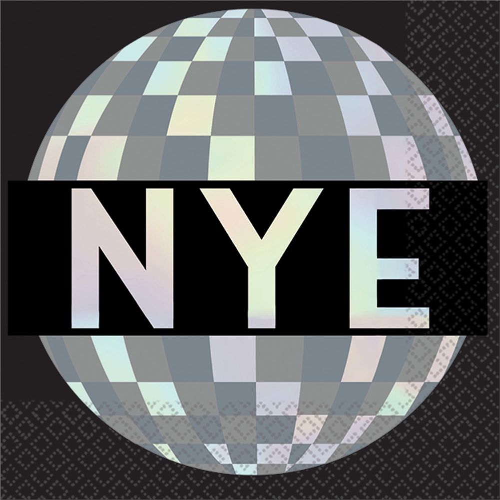 Disco Ball Drop Beverage Napkins (16 ct)
