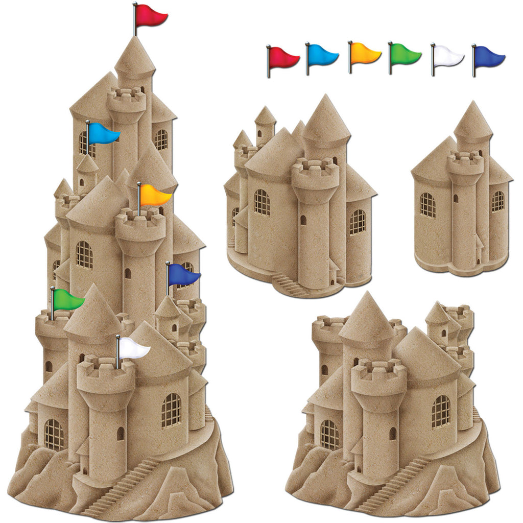 Stackable Sandcastle Cutouts - 4'