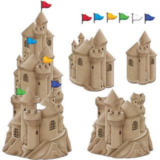 Stackable Sandcastle Cutouts - 4'