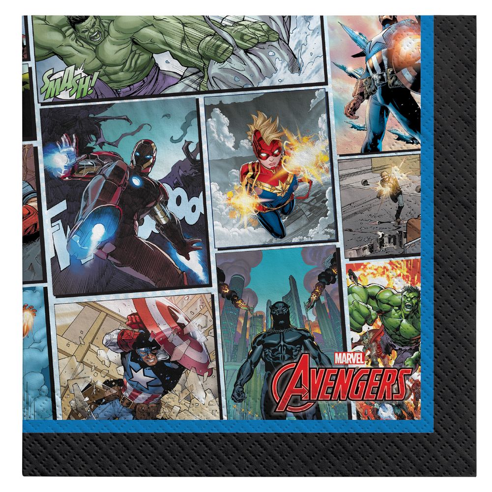 Marvel Powers Unite Beverage Napkins, 16ct