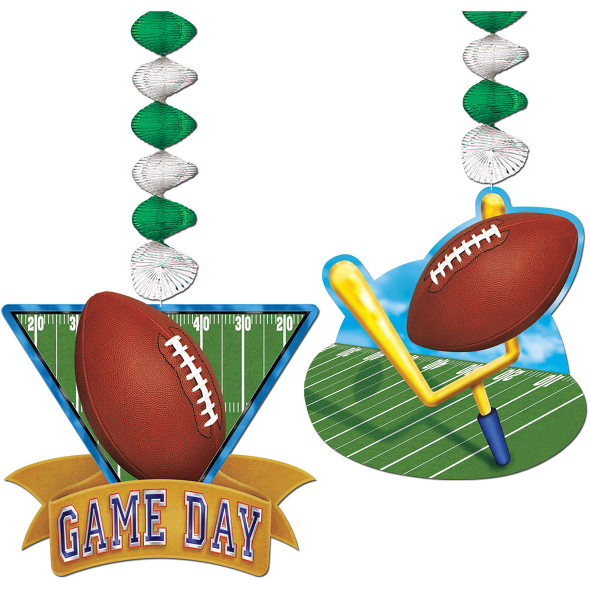30" Game Day Football Danglers (2ct)