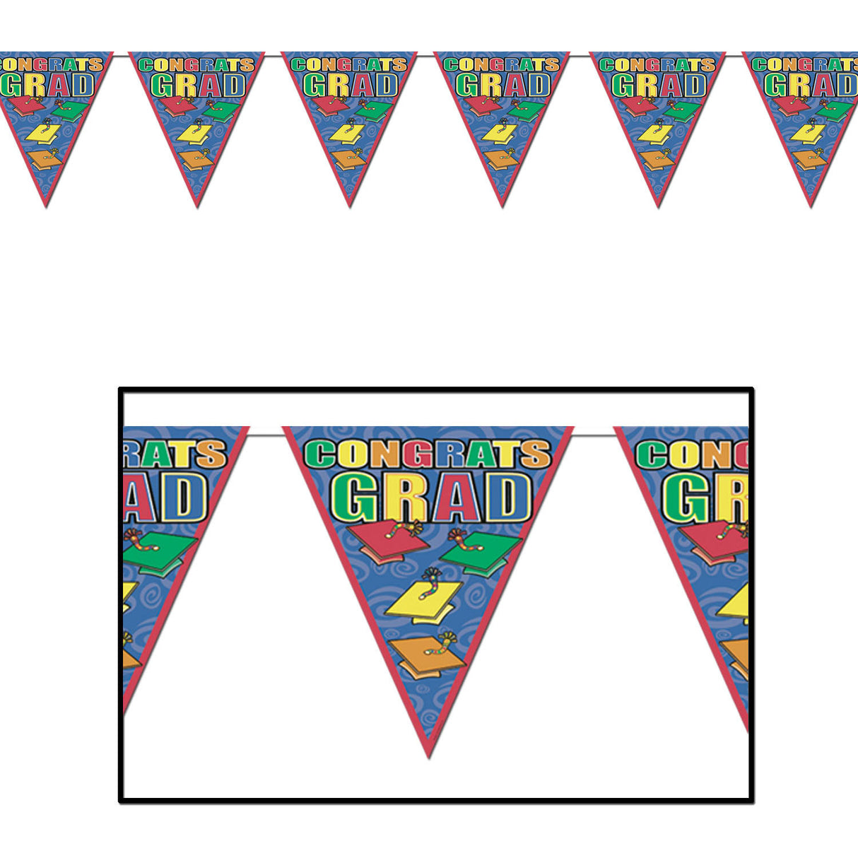 Congrats Grad Pennant Banner