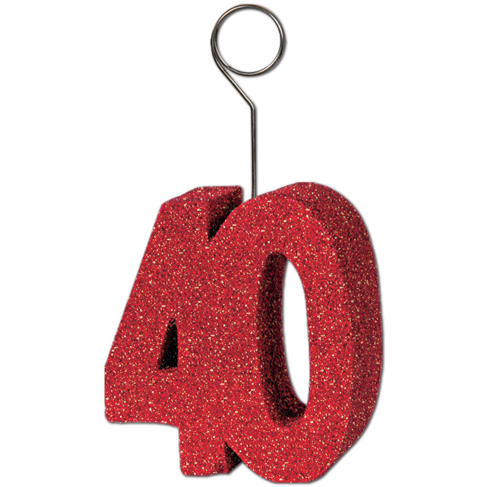 "40" Glitter Photo Holder