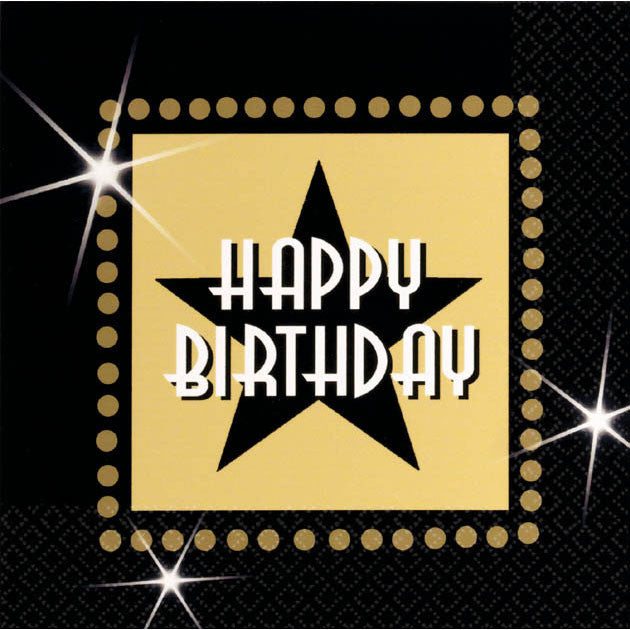 Star Attraction Birthday Beverage Napkins (16ct)