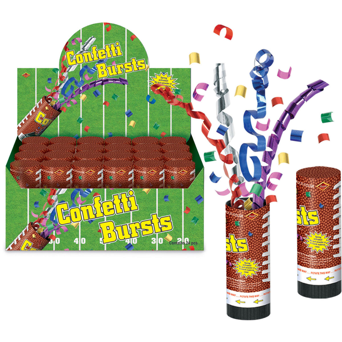 Football Confetti Burst (24ct)