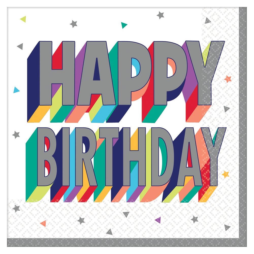 Here's to Your Birthday Lunch Napkins, 16ct