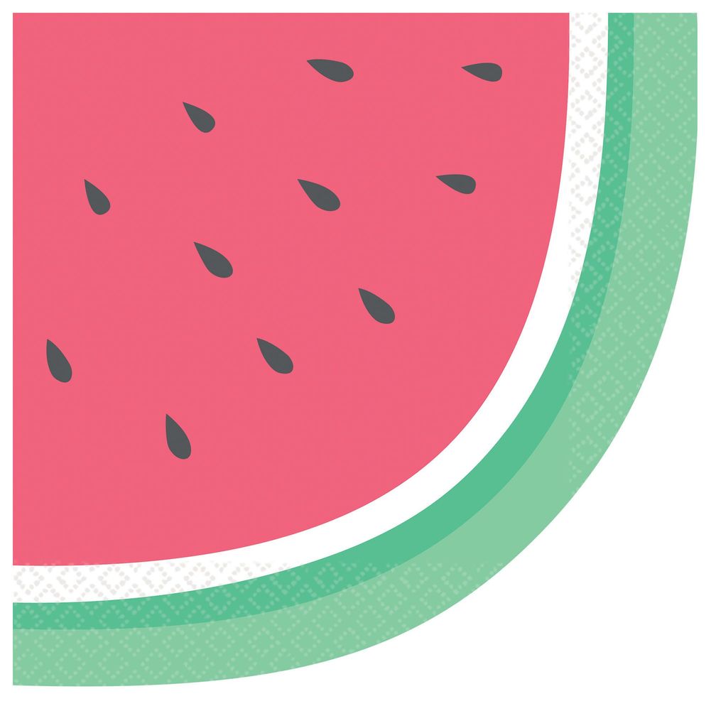 Just Chillin' Die-cut Watermelon Luncheon Napkins, 16ct