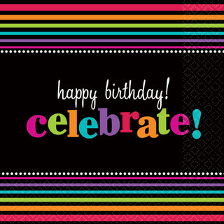 Party On Celebration Luncheon Napkins (16ct)