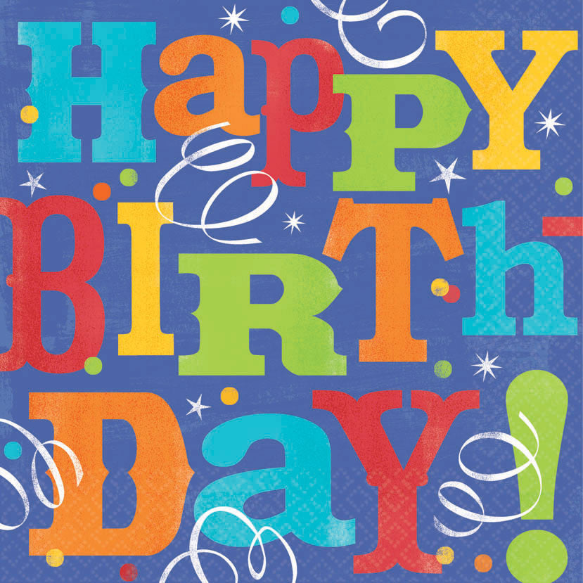 Birthday Fever Luncheon Napkins (16ct)