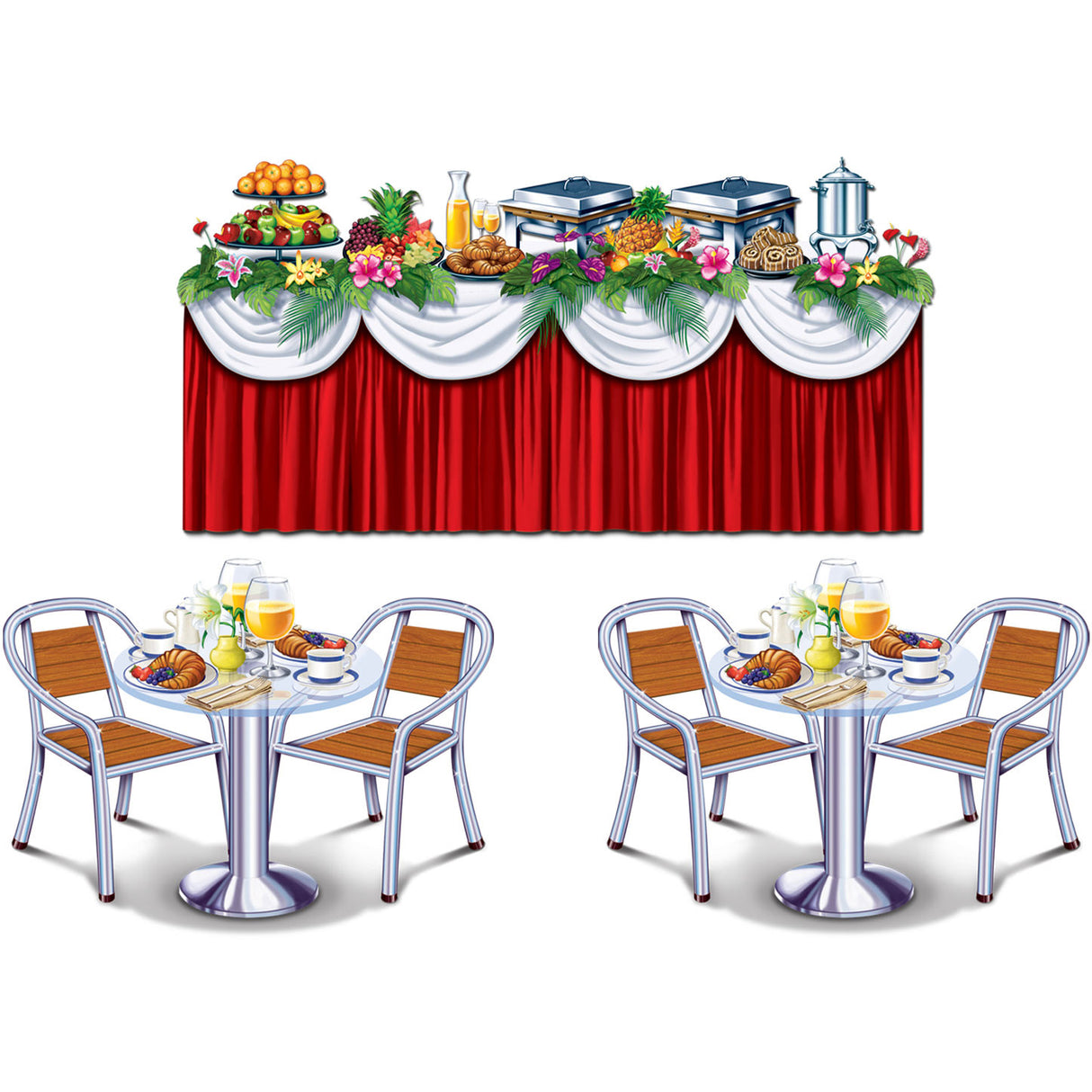 Cruise Ship Buffet Props (3ct)