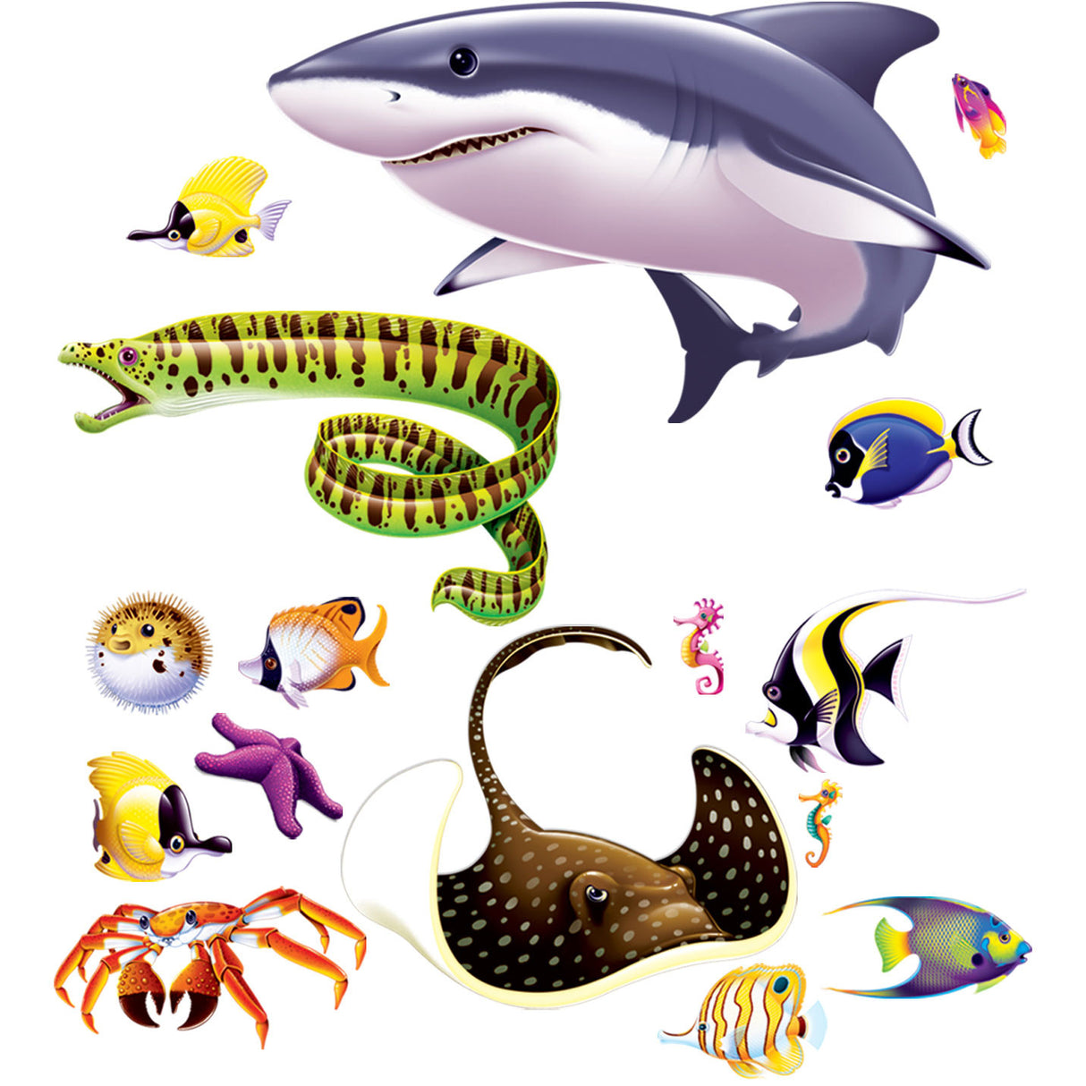 Marine Life Party Cutouts (16ct)