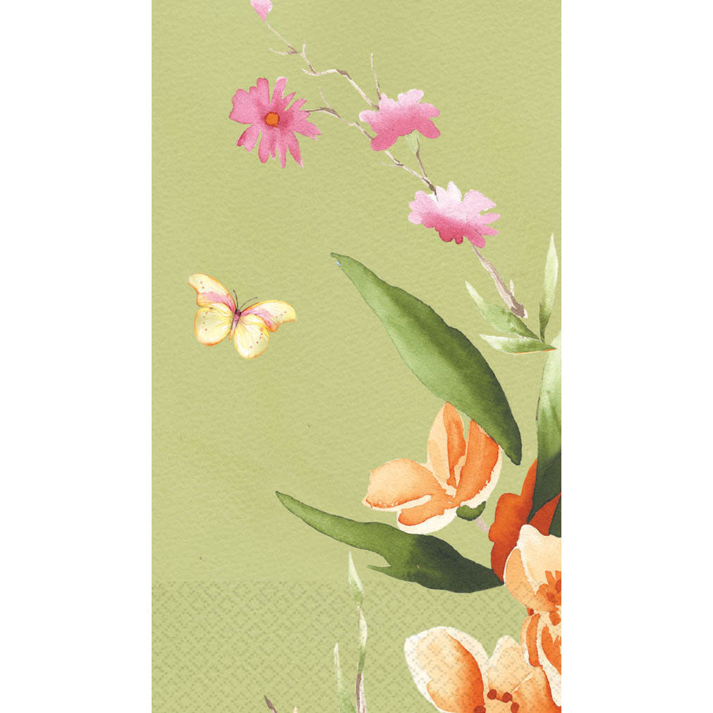 Pink Bloom Eco Guest Towel Napkins (16ct)