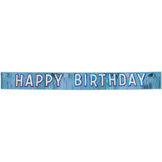 Metallic Happy Birthday Banner