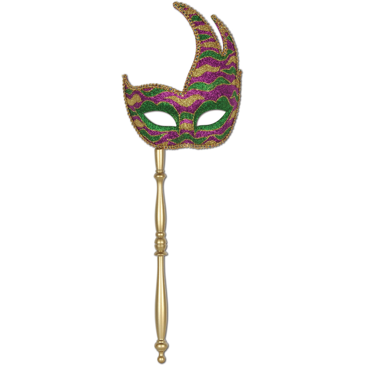 Glittered Mask w/Stick