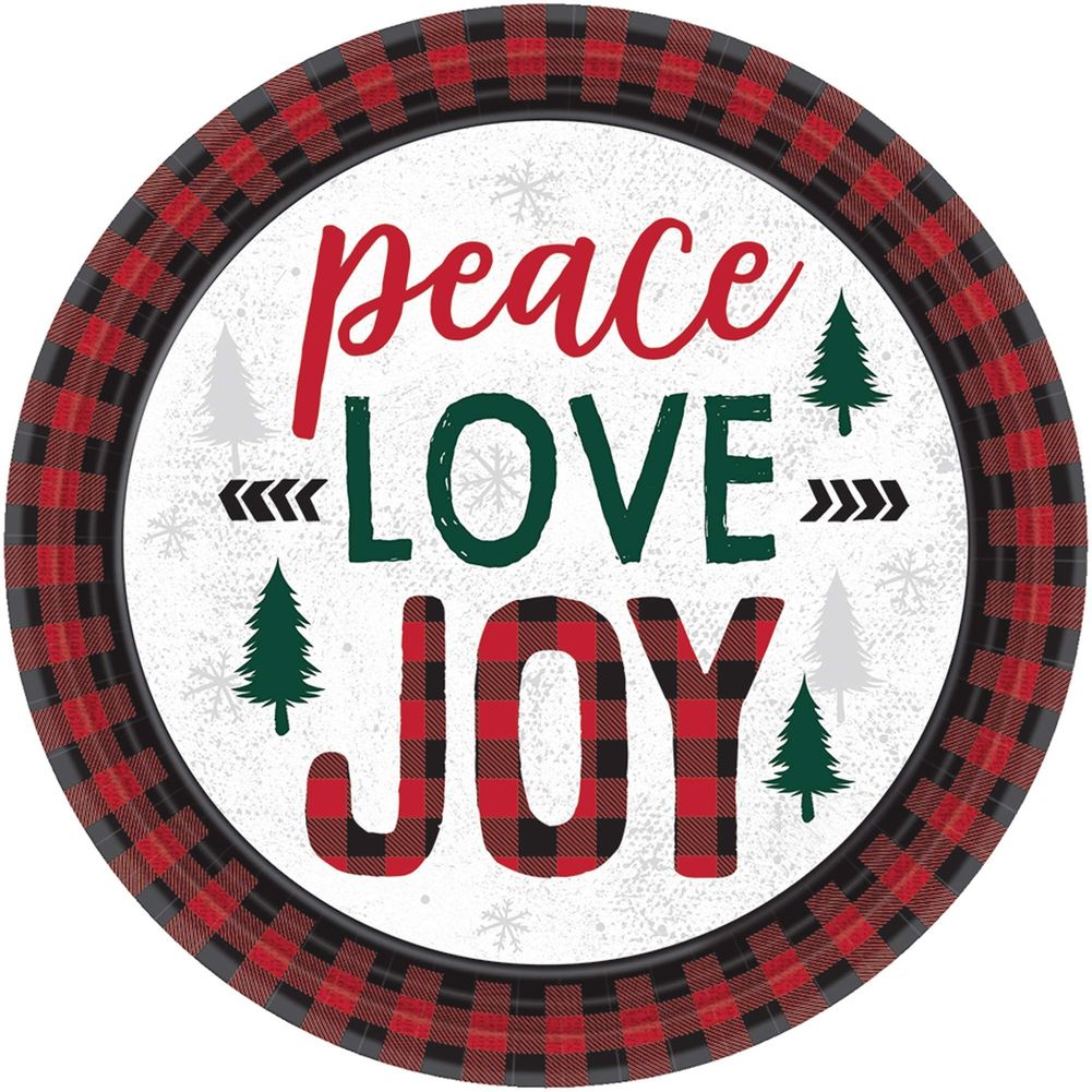 Cozy Holiday Dessert Paper Plates (8 ct)