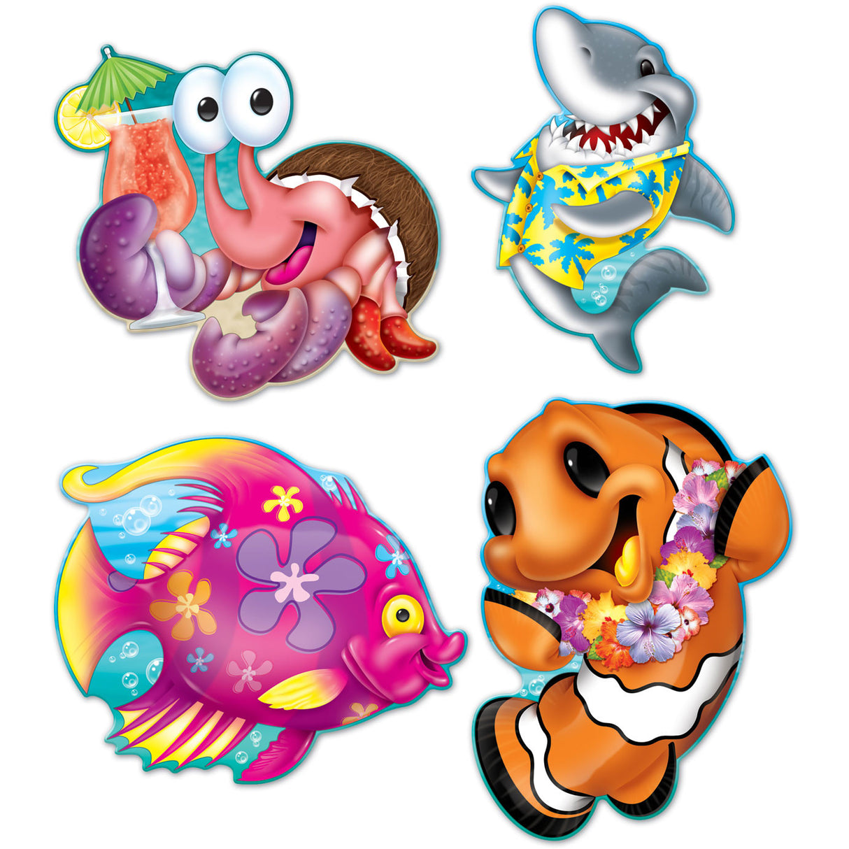 Luau Cutouts (4ct)