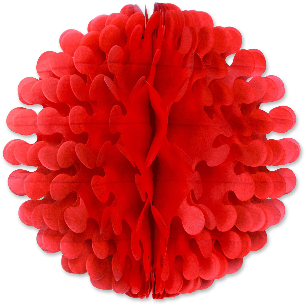 9" Red Flutter Tissue Ball