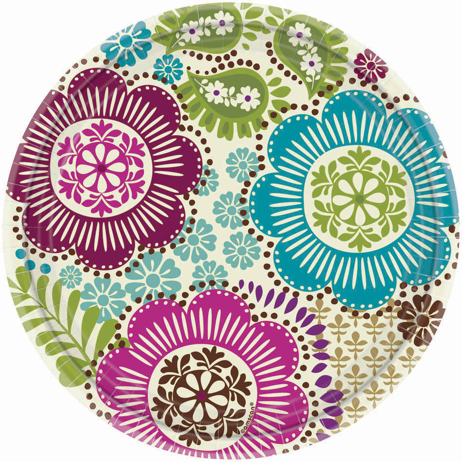 Fashion Floral Dessert Plates (8ct)