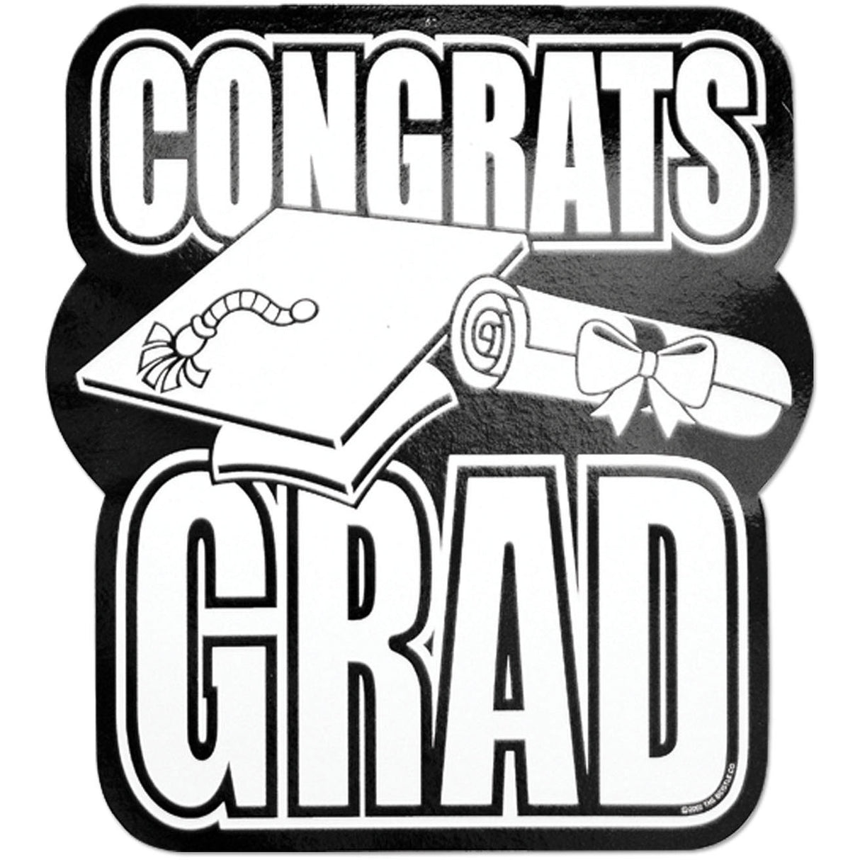 Printed Foil Congrats Grad Cutout
