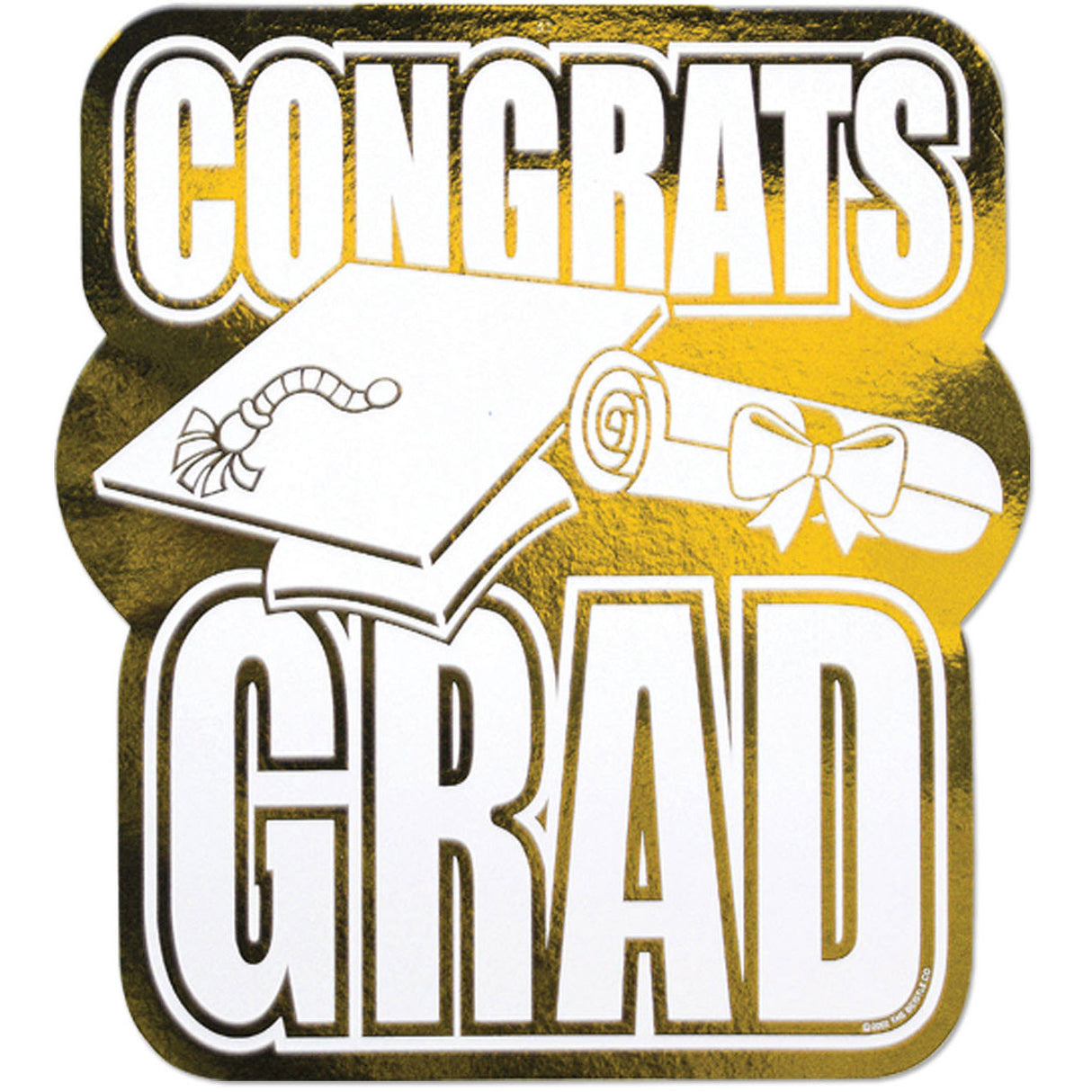 Printed Foil Congrats Grad Cutout