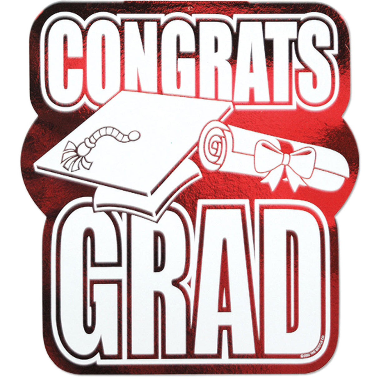 Printed Foil Congrats Grad Cutout