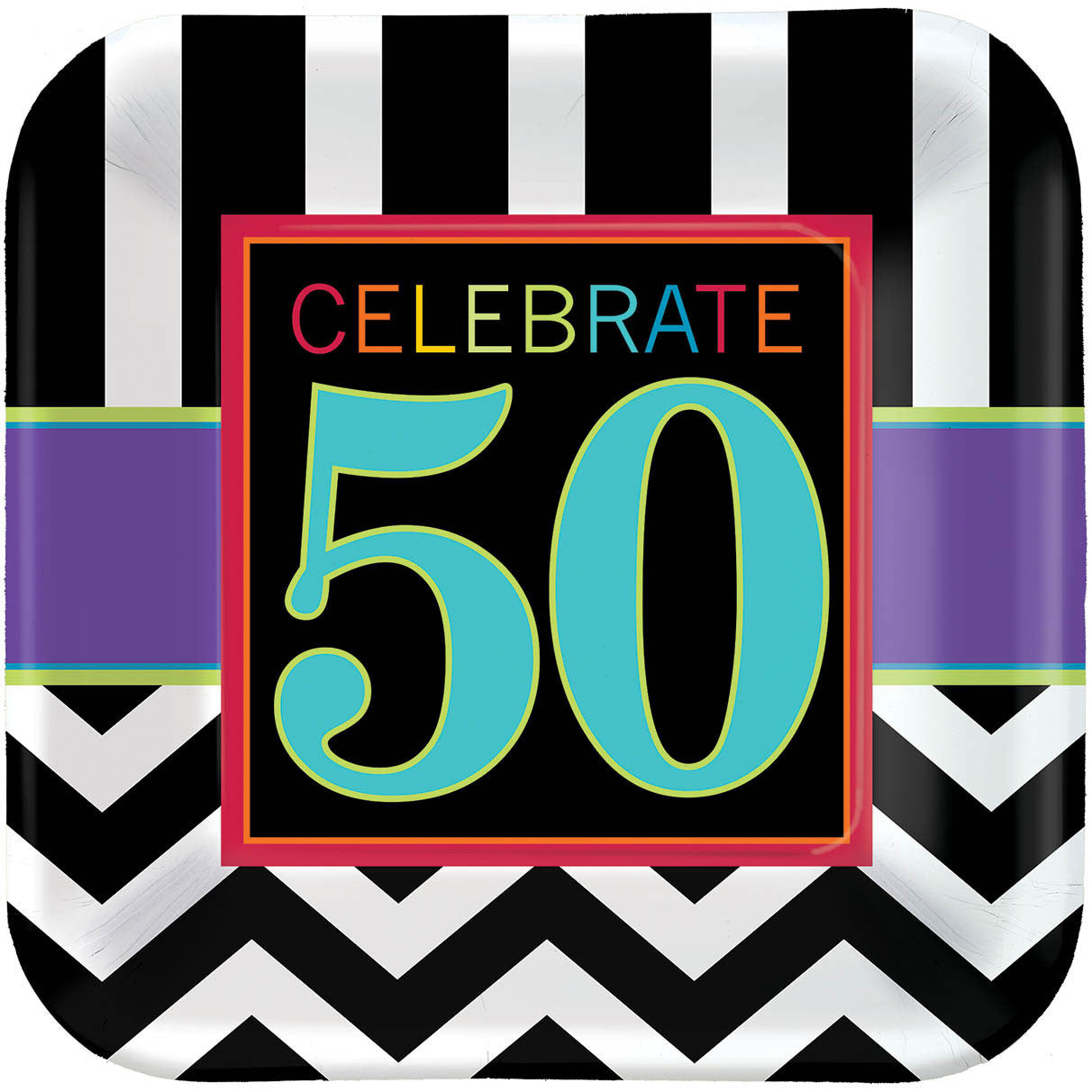 50 Celebrate Dinner Plates (8ct)