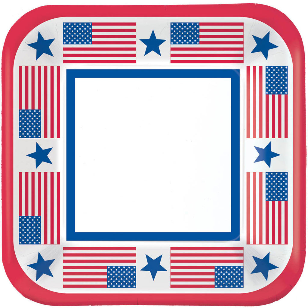 Patriotic Party Dessert Plates (40ct)