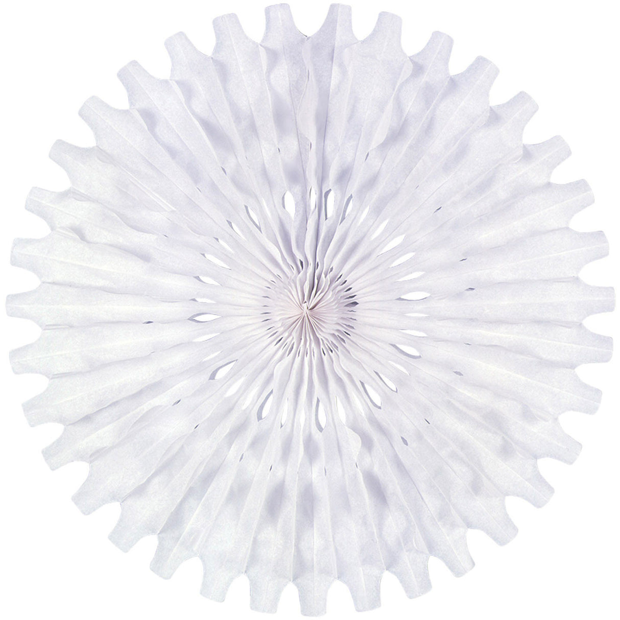 25" White Tissue Fan