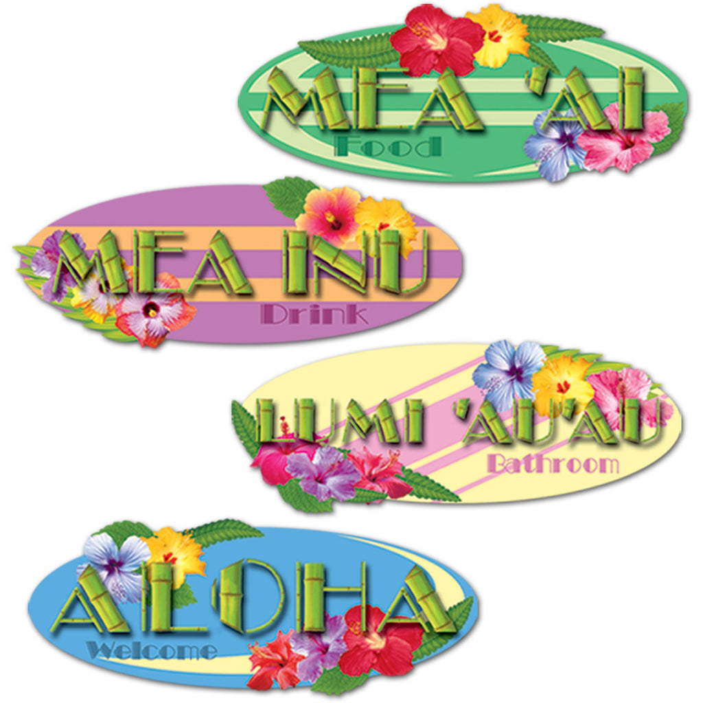 Hawaiian Sign Cutouts - 14