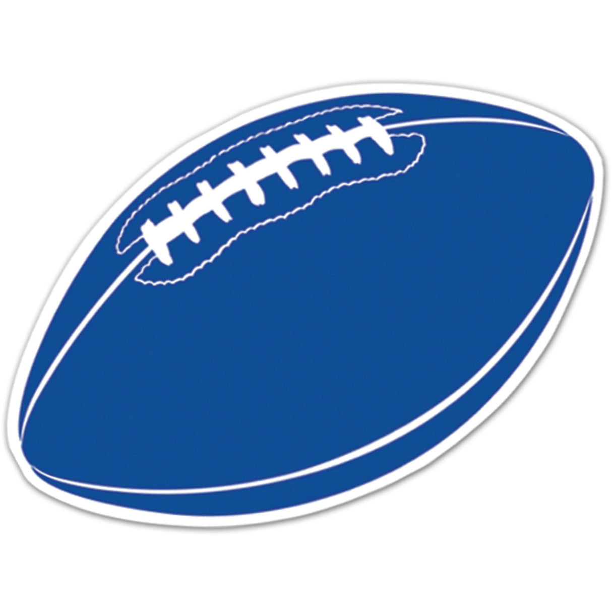 Blue Football Cutout