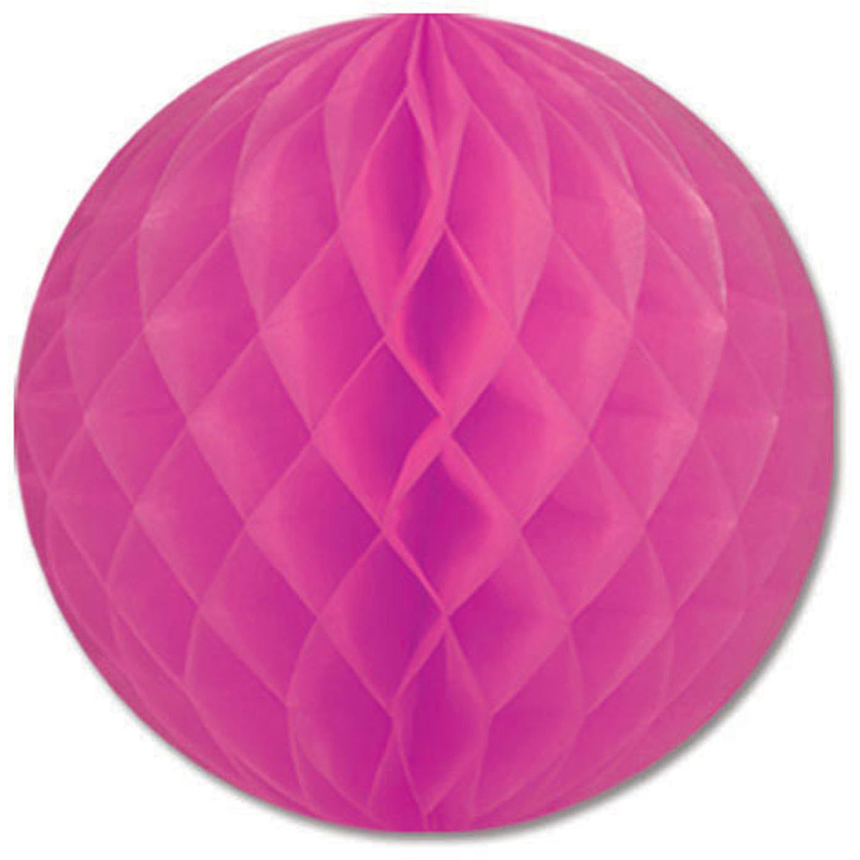 12" Cerise Honeycomb Tissue Ball