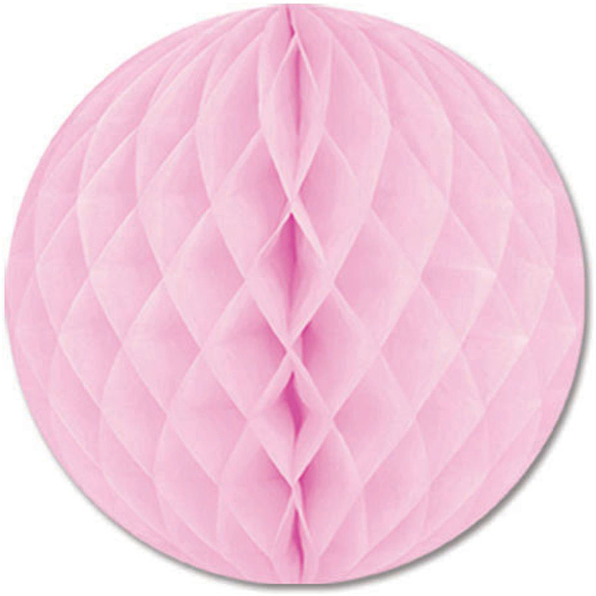 12" Pink Honeycomb Tissue Ball