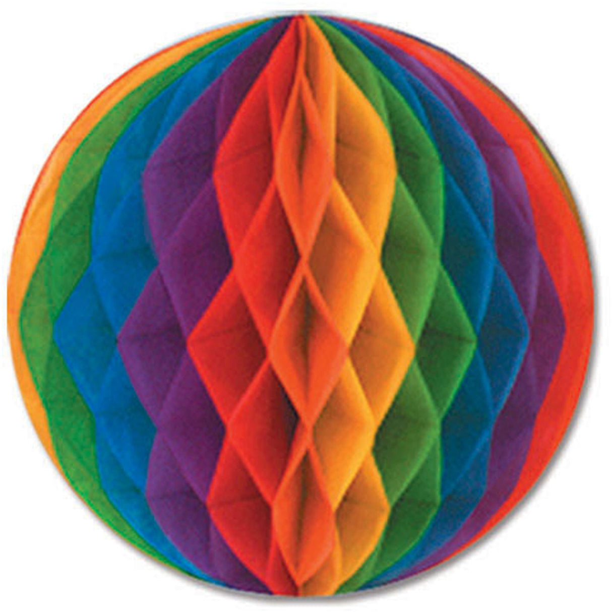 14" Rainbow Honeycomb Tissue Ball