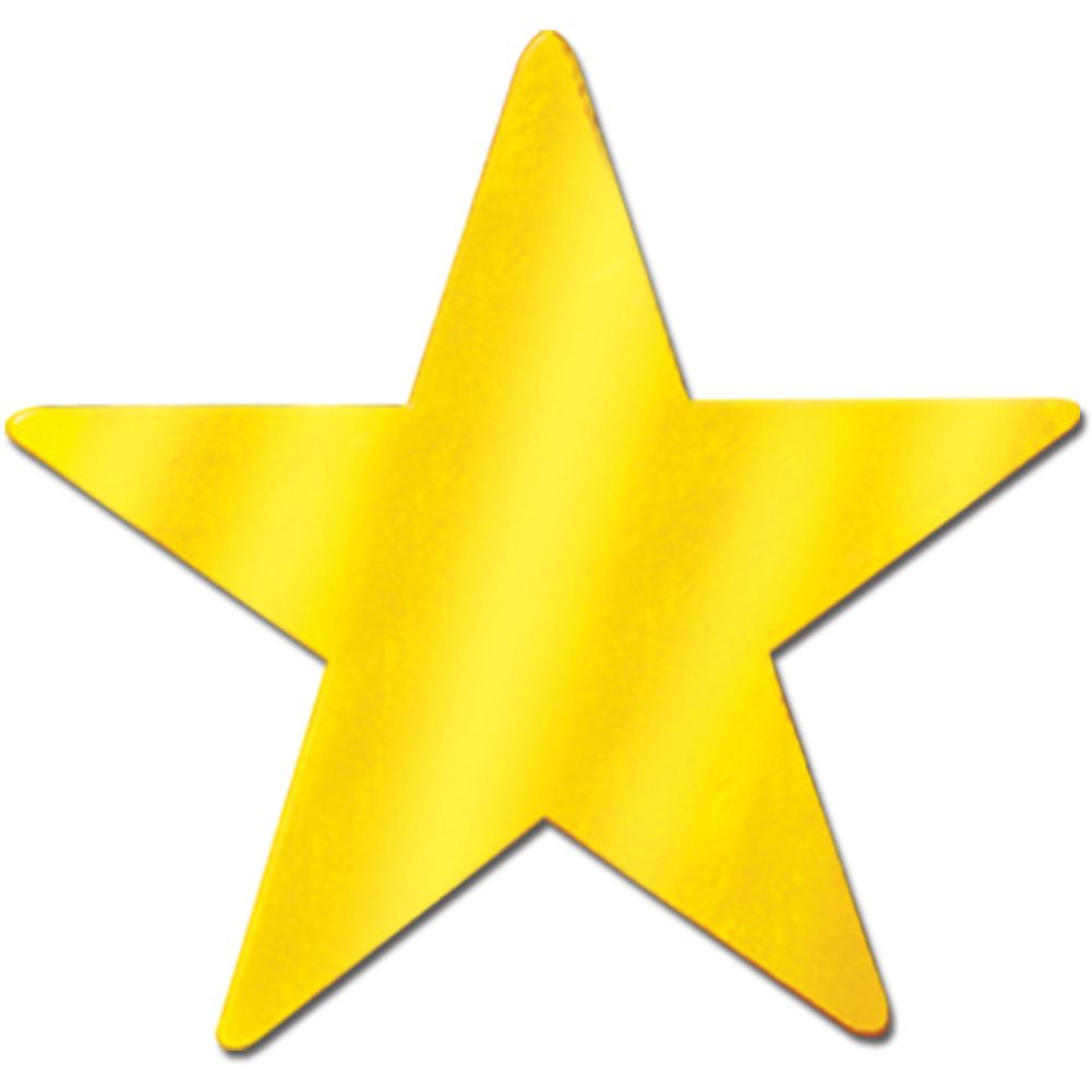 9" Gold Foil Star Cutout
