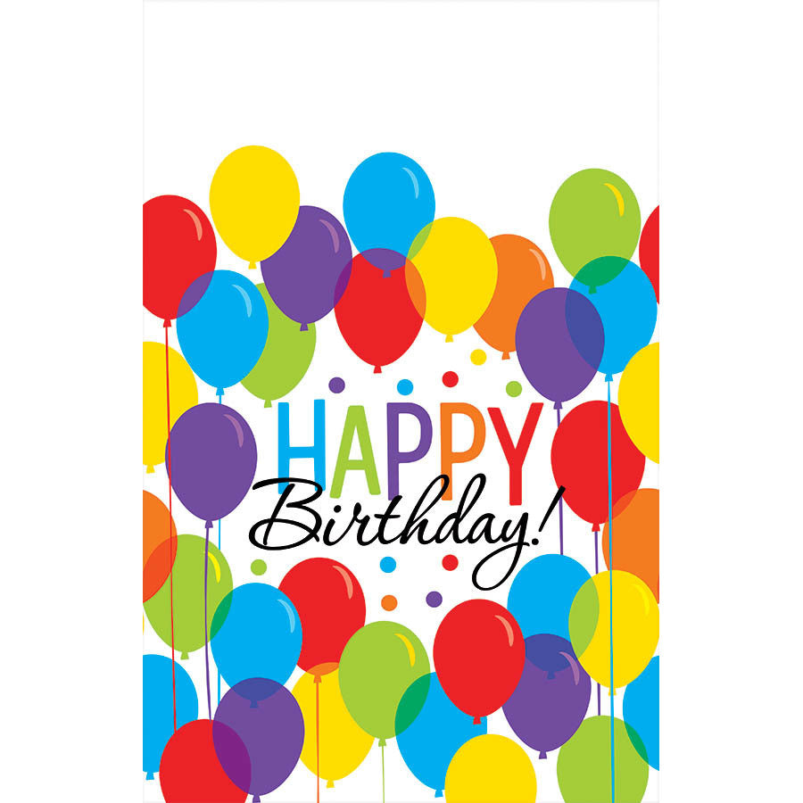 Balloon Bash Plastic Table Cover (3ct)