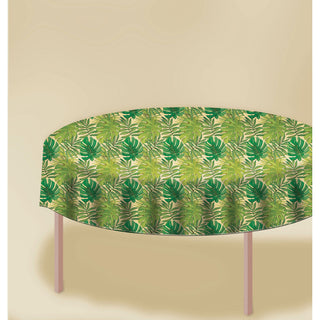 Island Palms Flannel Backed Tablecover