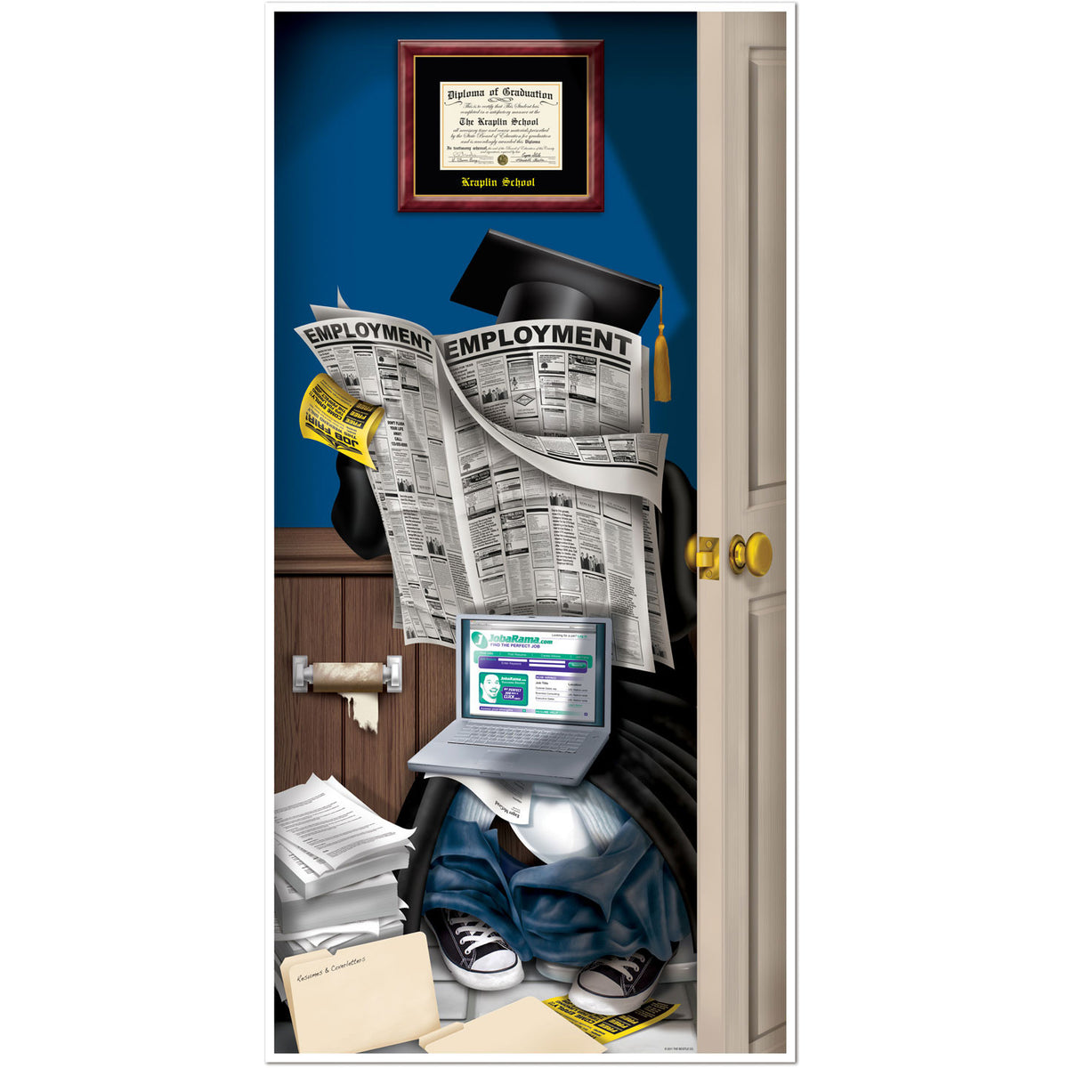Graduate Restroom Door Cover