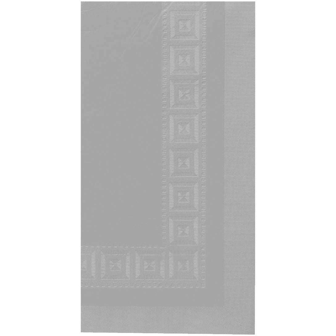 Silver 3-Ply Paper Rectangle Tablecover
