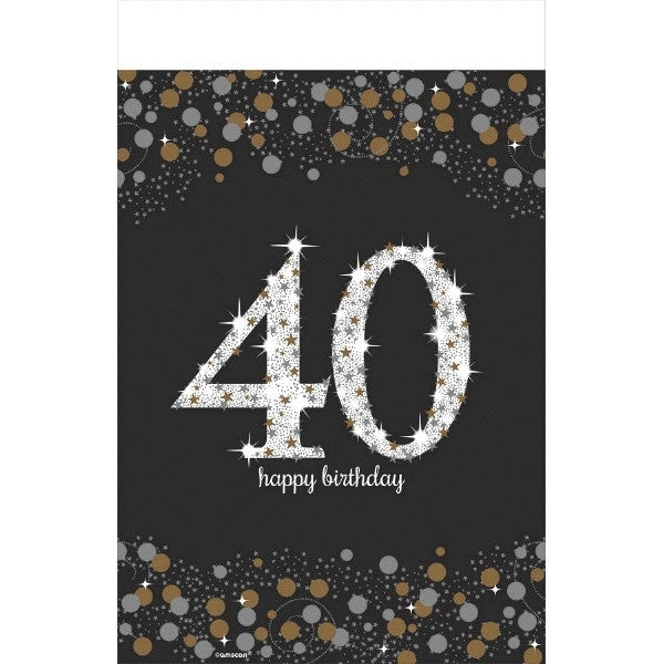 Sparkling Celebration 40 Rectangle Plastic Tablecover