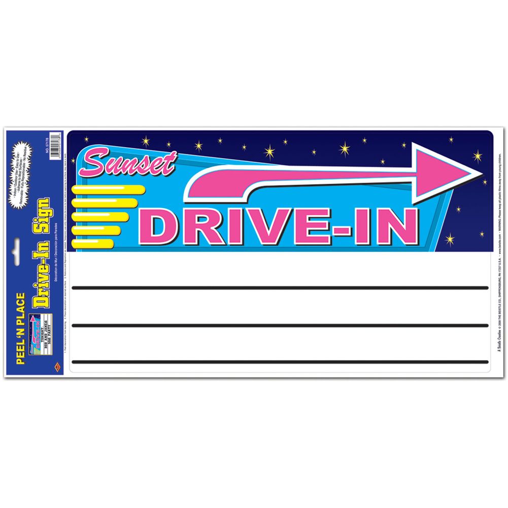 Drive-In Peel'N Place