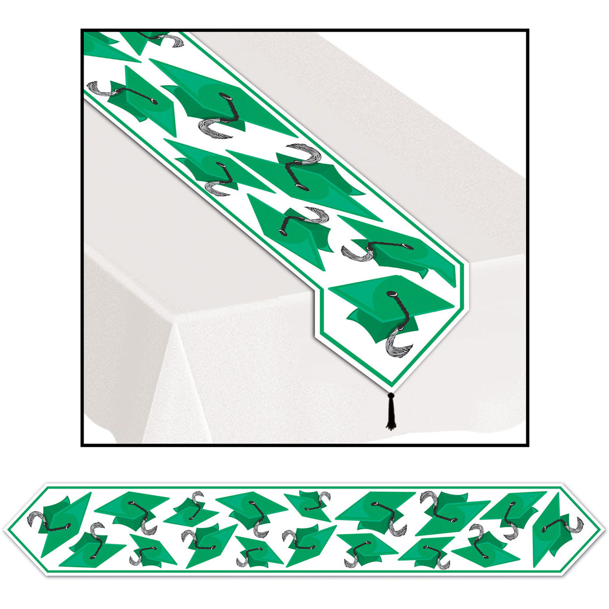 Printed Grad Cap Table Runner