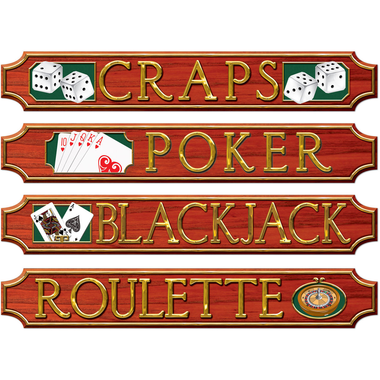 Casino Sign Cutouts