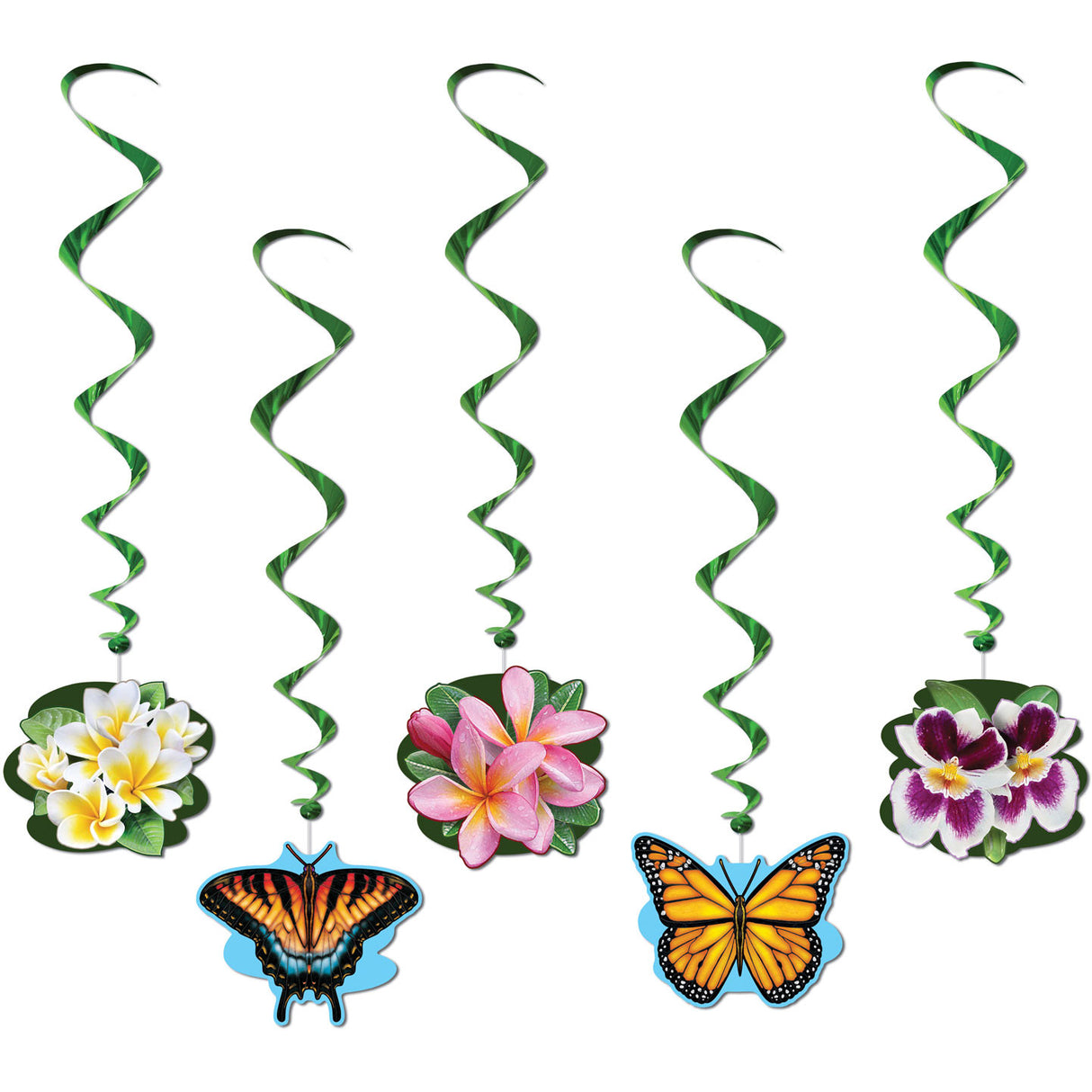 Flower Garden Hanging Whirls (3ct)
