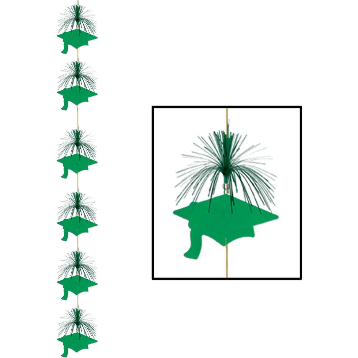 Grad Cap Firework Stringer