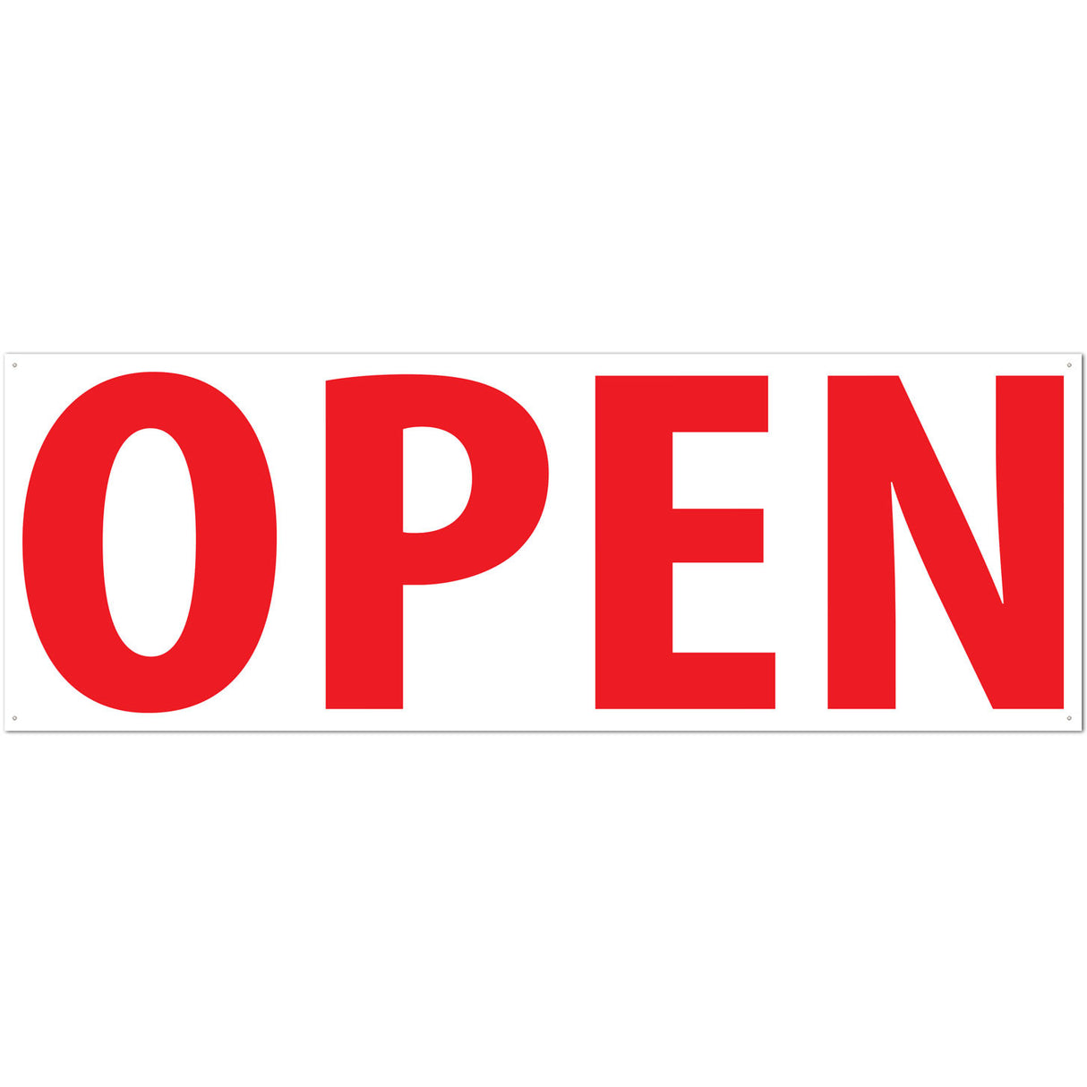 Open Sign Banner