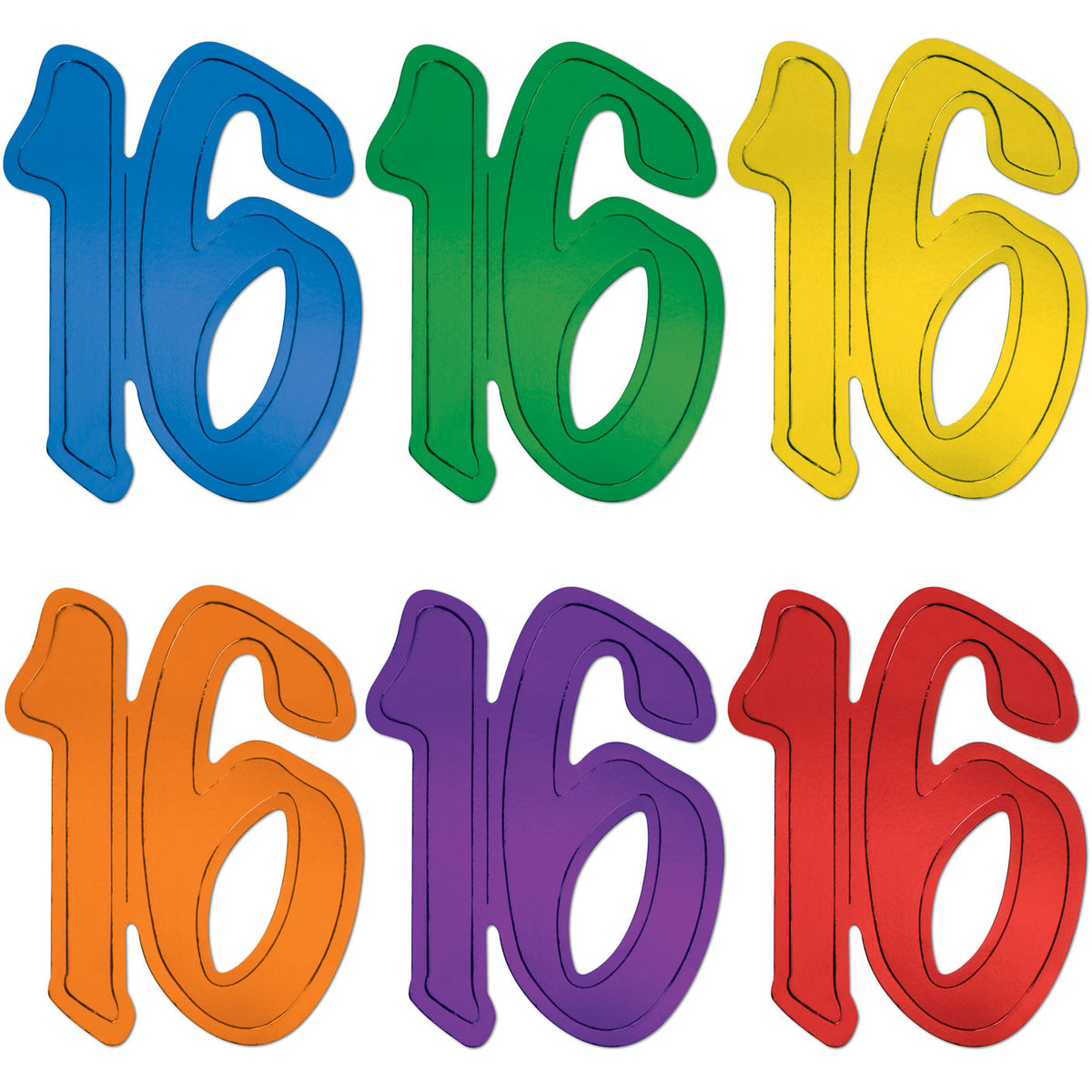 "16" Foil Cutouts
