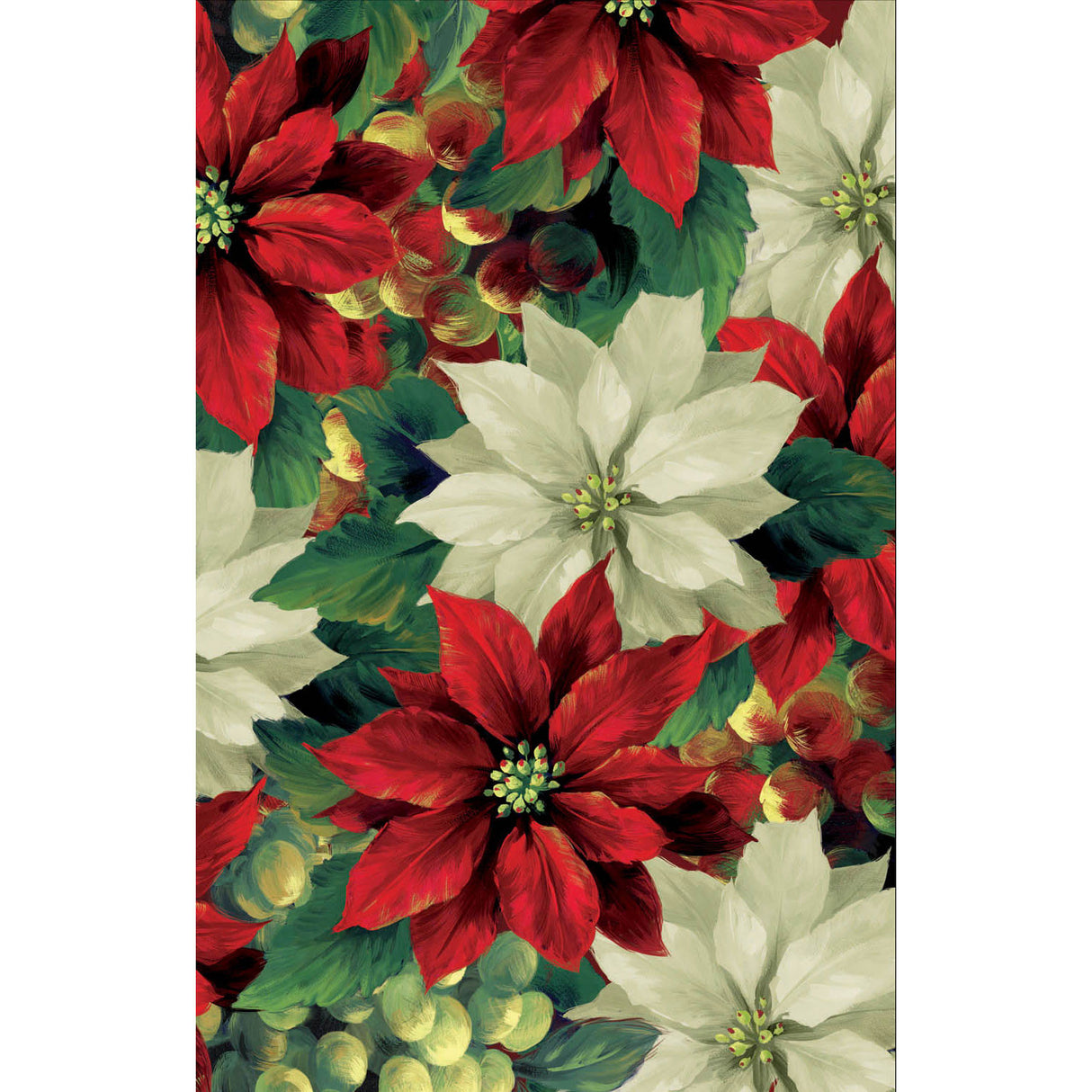 Regal Poinsettia Plastic Table Cover